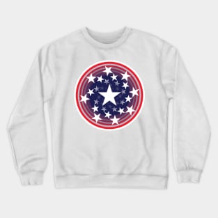 USA flag super spiral Crewneck Sweatshirt